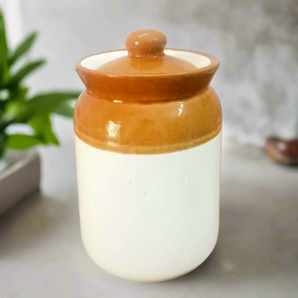 AM5089 White And Brown Pickle Jar (Pack Of 1100ml) - Image 2
