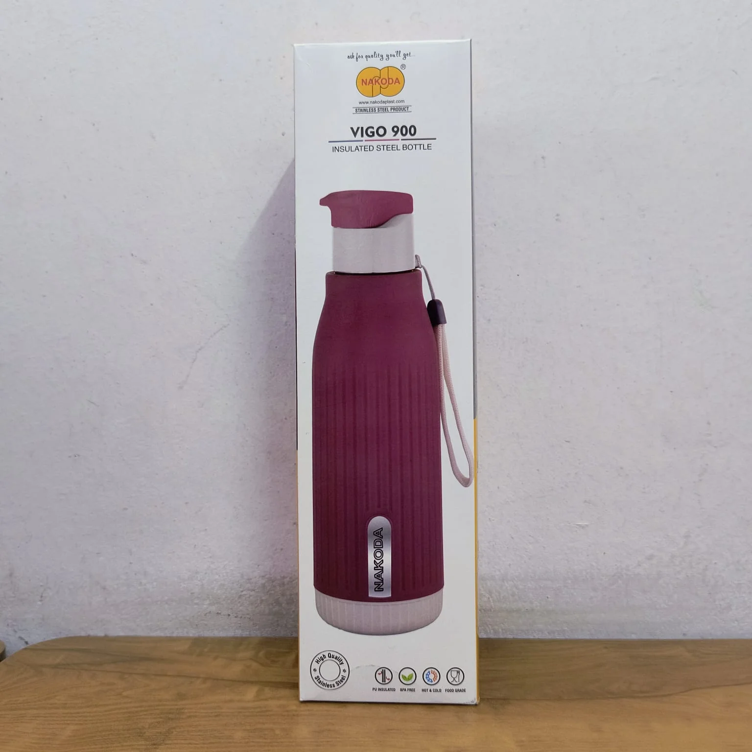 AM5122 Vigo 900 Insulated Steel Bottle 700ml - Image 4