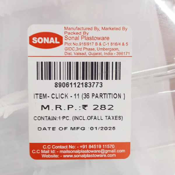 AM5111 Sonal Plastic Multipurpose Container (36 Partition) - Image 5