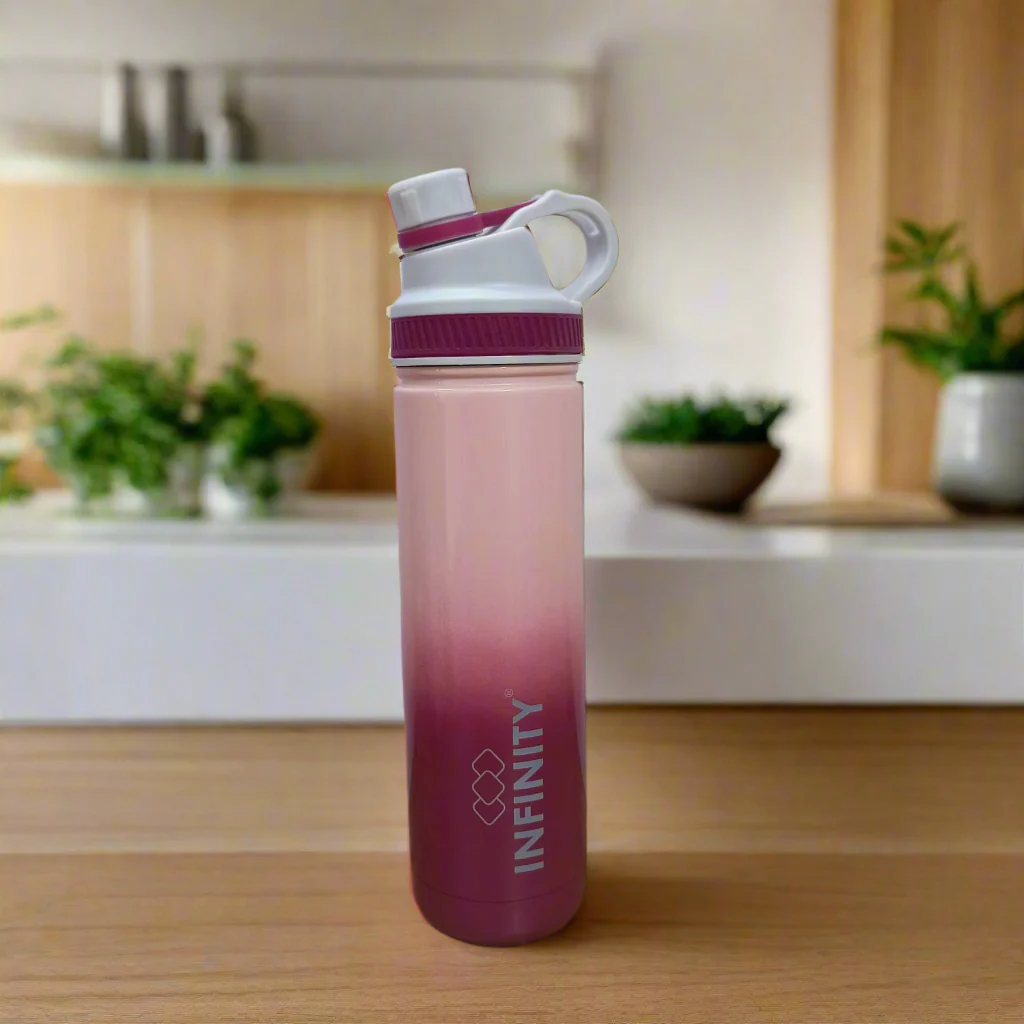 AM5119 Infinity Vanilla 750 Double Wall Insulated Steel Bottle 750ml - Image 2