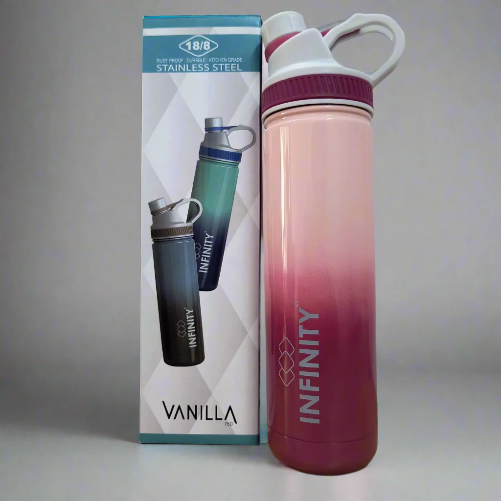 AM5119 Infinity Vanilla 750 Double Wall Insulated Steel Bottle 750ml - Image 3