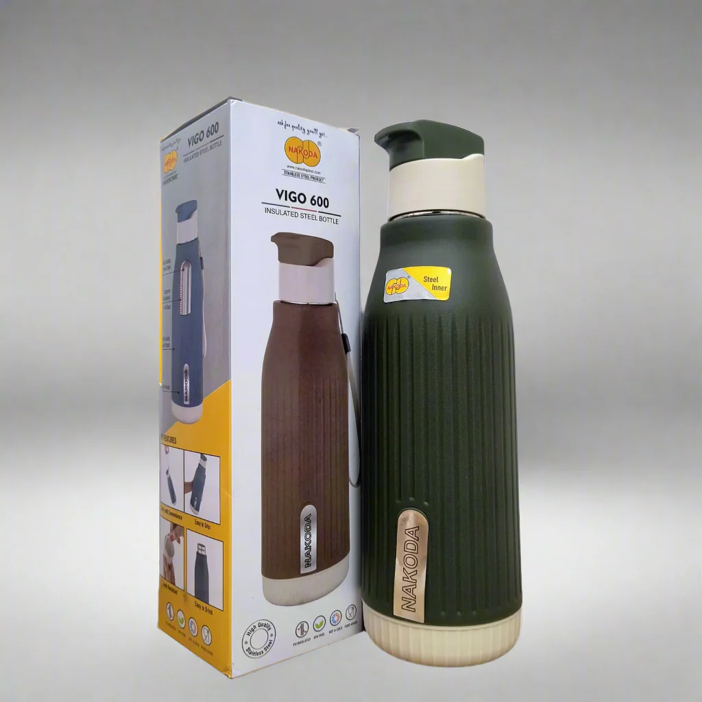 AM5123 Vigo 600 Insulated Steel Bottle 575ml - Image 3