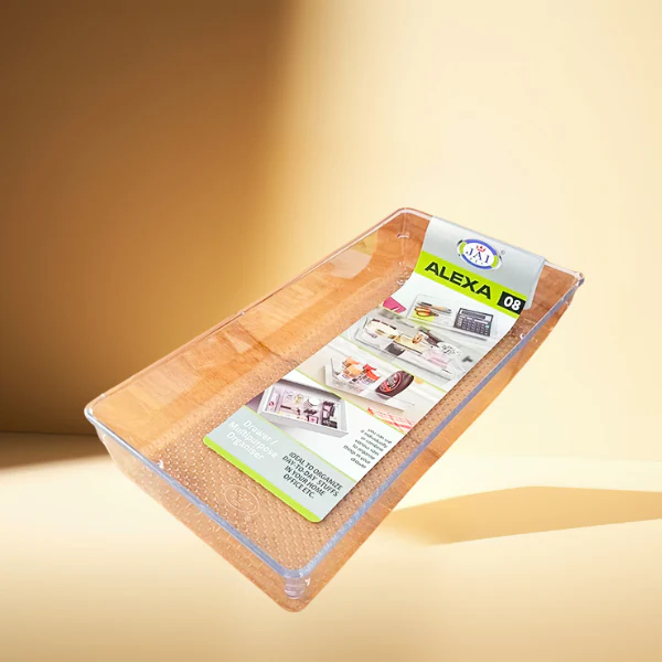 AM5143 Jaipet Alexa-08 Multipurpose Drawer Organiser (transparent) - Set of 1 - Image 5