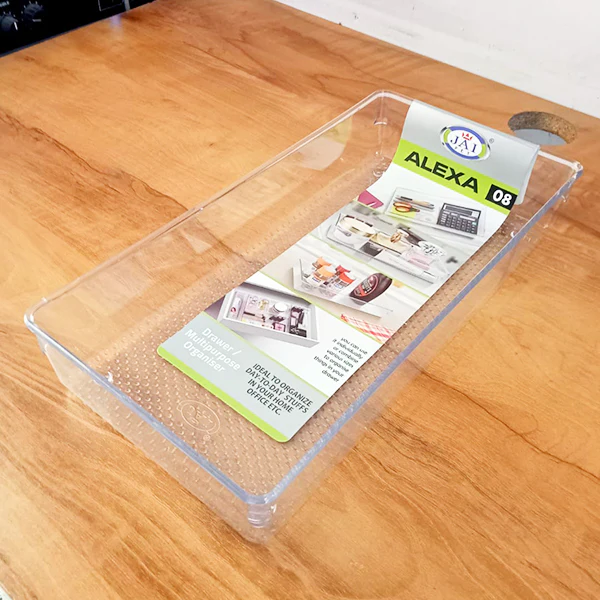 AM5143 Jaipet Alexa-08 Multipurpose Drawer Organiser (transparent) - Set of 1 - Image 6