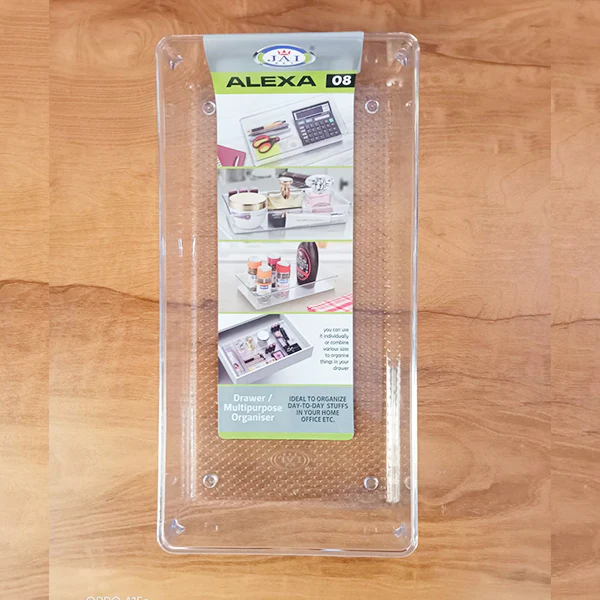 AM5143 Jaipet Alexa-08 Multipurpose Drawer Organiser (transparent) - Set of 1 - Image 7