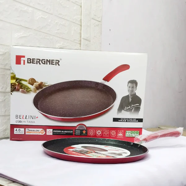 AM5158 Bergner Bellini Plus 5-Layer Non-Stick 30cm Dosa Tawa, Thickness 4mm - Image 5