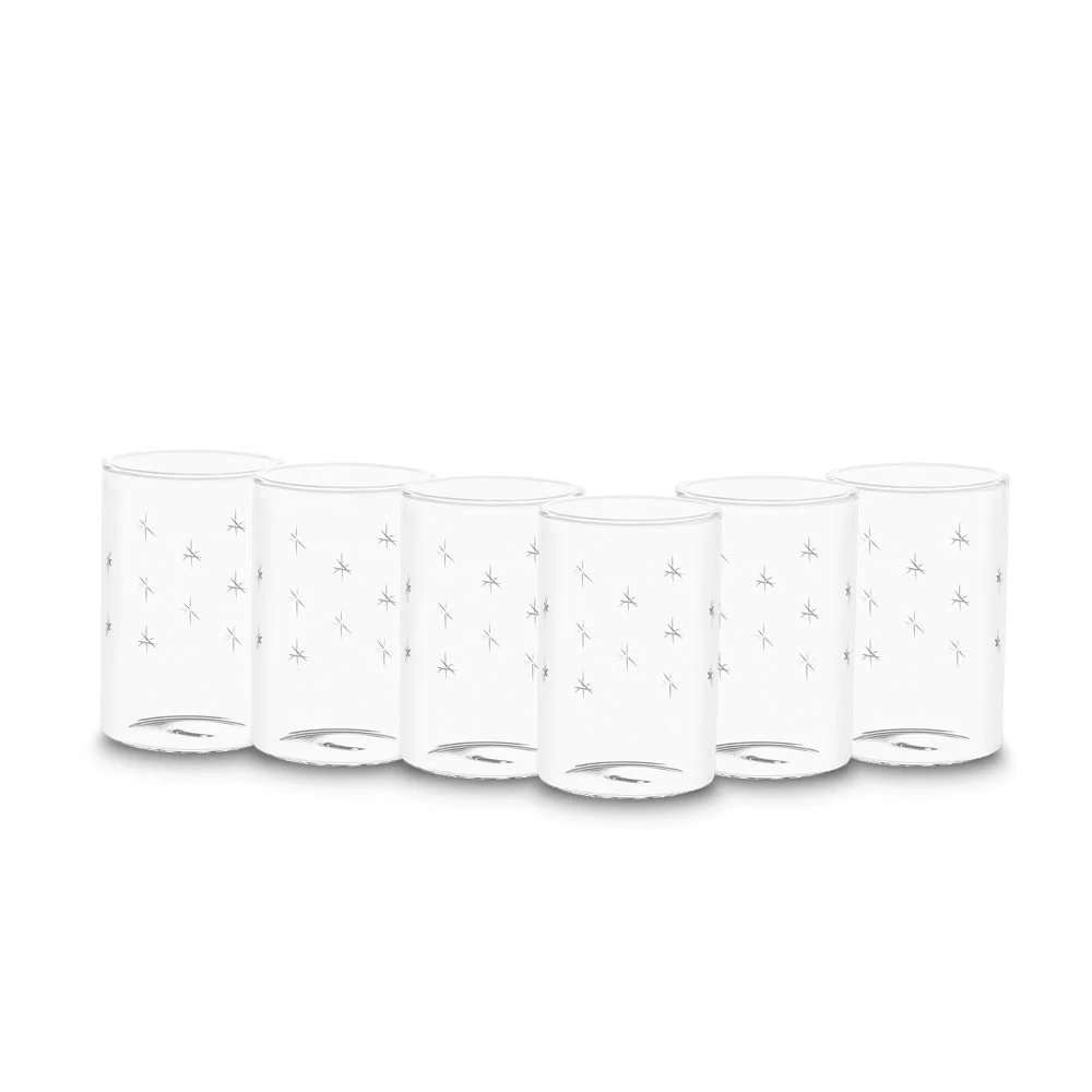 AM5169 Borosil 6 Galaxy Glasses Medium  6 pcs Set 295ml - Image 11
