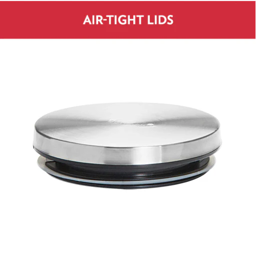 AM5171 Borosil Classic Jars With Wooden Tray - 4Pcs (600 ml Each) - Image 5