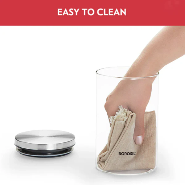 AM5170 Borosil Classic Jars With Wooden Tray - 3Pcs (600 ml Each) - Image 6