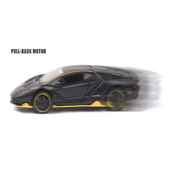 AM5179 1:32 Diecast Lamborgini Centenario Alloy Metal Pull Back Die-Cast Car Scale Model Pullback with Sound Light Mini Auto Toy car for Kids Best Gifts Toys for Kids Boys (Multicolor) - Image 4