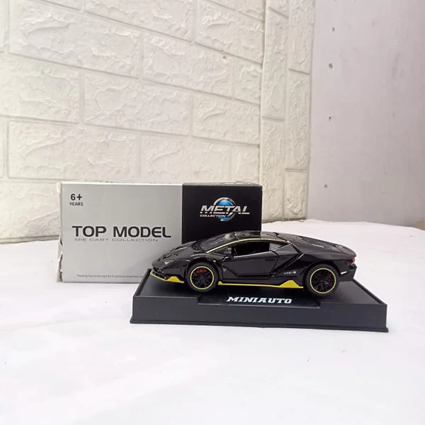 AM5179 1:32 Diecast Lamborgini Centenario Alloy Metal Pull Back Die-Cast Car Scale Model Pullback with Sound Light Mini Auto Toy car for Kids Best Gifts Toys for Kids Boys (Multicolor) - Image 7