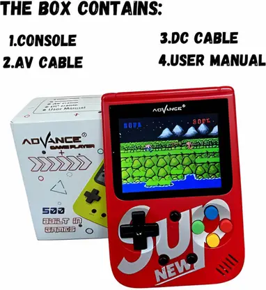 AM5181 NEW SUP 500 in 1 Games Retro Game Box Console Handheld Game PAD - Image 2