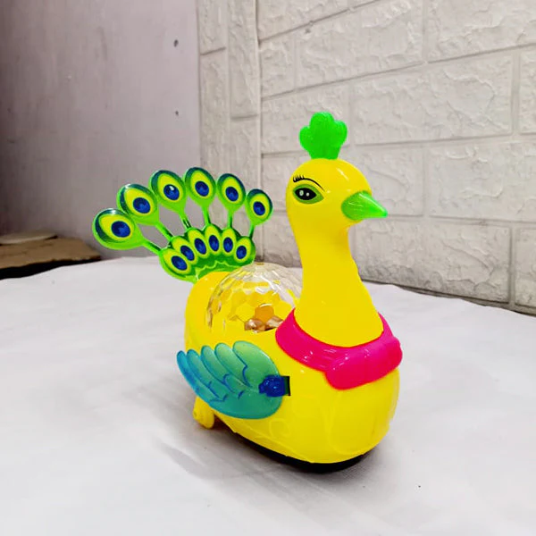 AM5183 Electric Peacock Bump and Go Toy 3D Lights and Music | Toys for Toddlers - Image 3