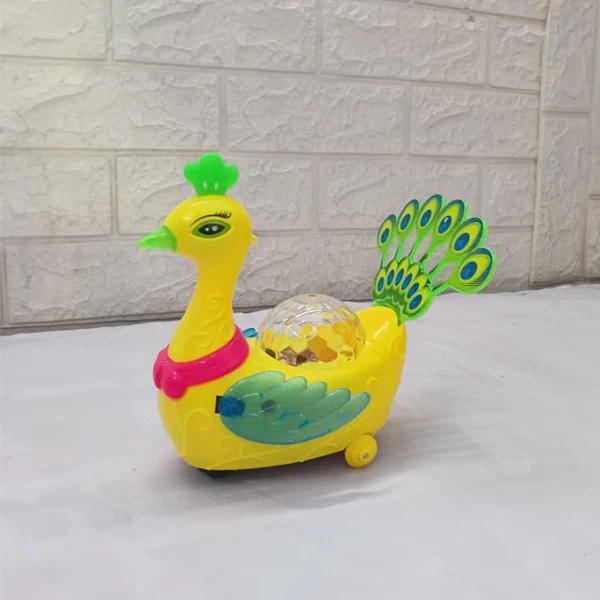 AM5183 Electric Peacock Bump and Go Toy 3D Lights and Music | Toys for Toddlers - Image 4