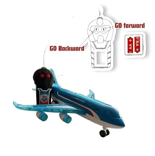AM5186 A-787 RC Airplane Toy Exciting Full-Body Lights & Realistic Sounds for Kids (Blue) - Image 3