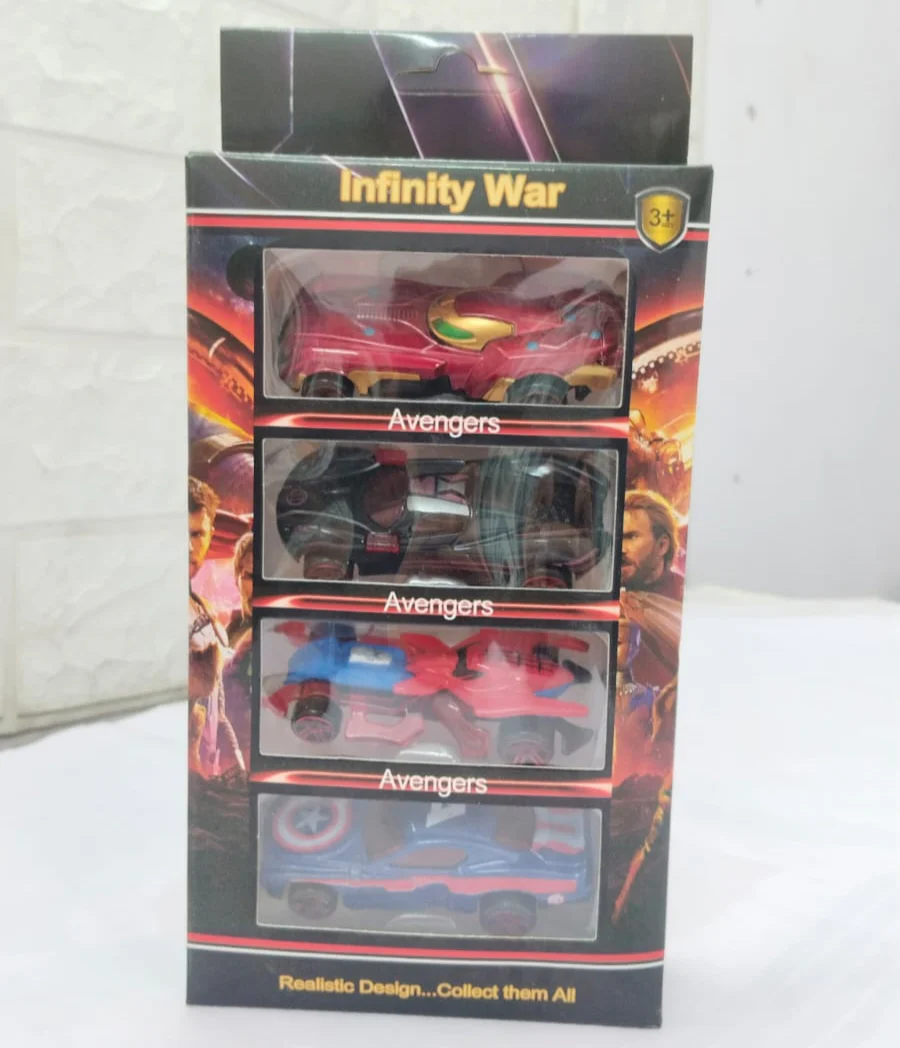 AM5187 Infinity War Alloy Metal Car Set Pack Of 4 (LIMITED EDITION) - Image 3