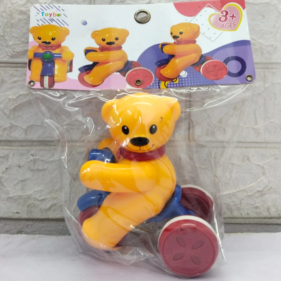 AM5193 Teddy Bear On A Scooter- Push N Go Bear with Tricycle - Image 5