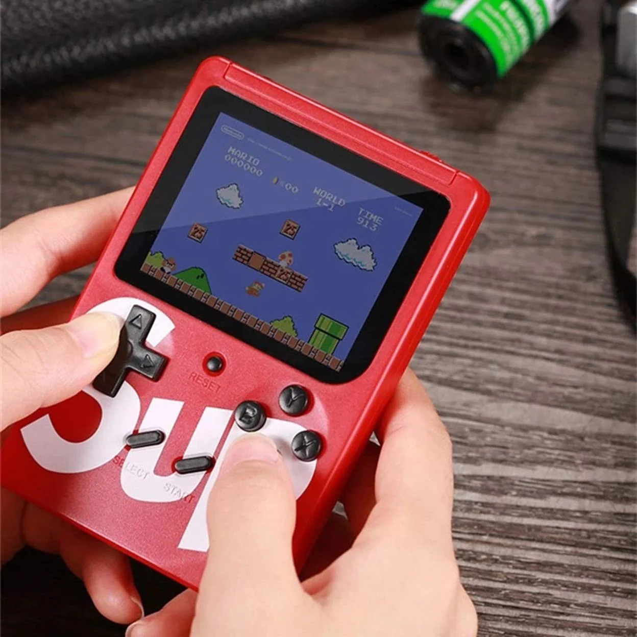 AM5199 Plastic Sup Game 400 In 1 Super Handheld Game Console, Classic Retro Video Game, Colourful LCD Screen, Portable, Best For Kids(Colors As Per Stock), Multicolour