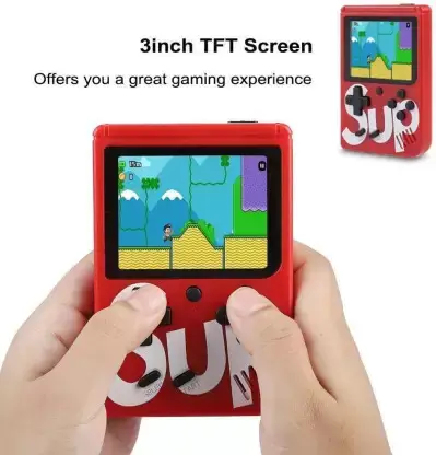 AM5199 Plastic Sup Game 400 In 1 Super Handheld Game Console, Classic Retro Video Game, Colourful LCD Screen, Portable, Best For Kids(Colors As Per Stock), Multicolour - Image 3