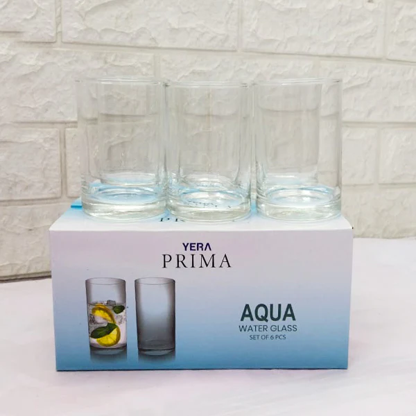 AM5207 YERA Prima AQUA Water Glass- Set of 6 Pcs - Each 245ml - Image 4