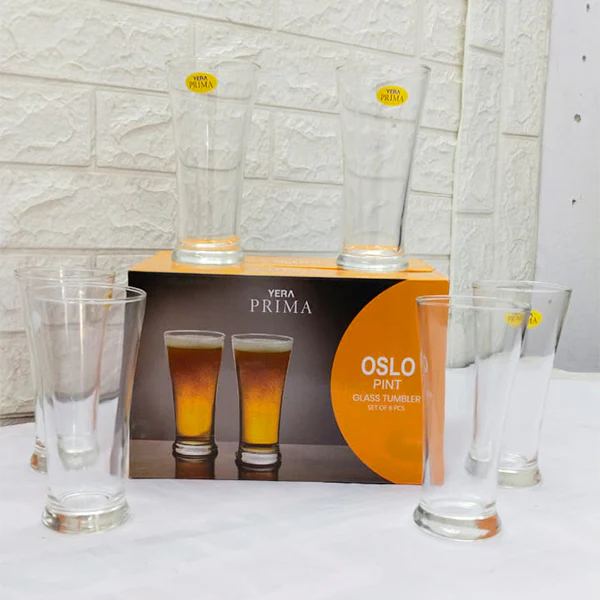 AM5208 YERA Prima OSLO Pint Glass Tumbler- Set of 6 Pcs - Each 350Ml - Image 3