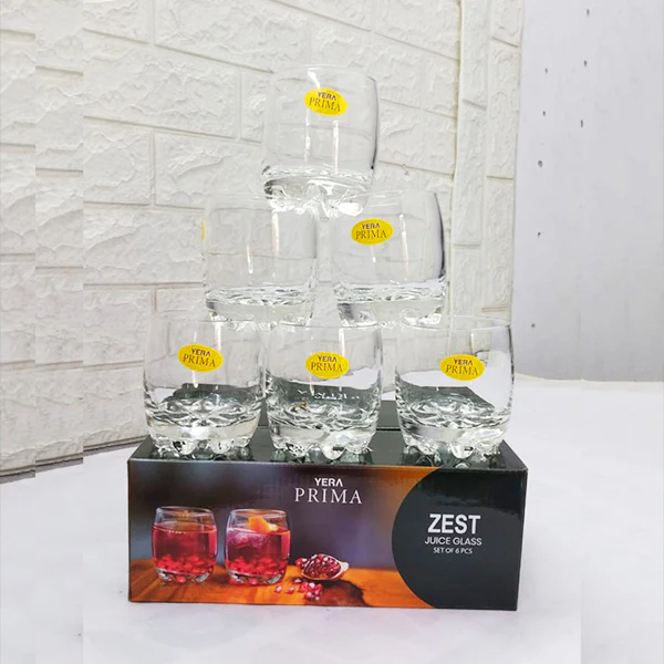 AM5211 YERA Prima ZEST Juice Glass Set of 6 Pcs - Each 215Ml - Image 3