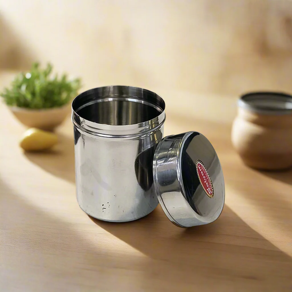 AM5325 Satyam Noori Dabbi Stainless Steel Containers For Storage Medium - Image 2