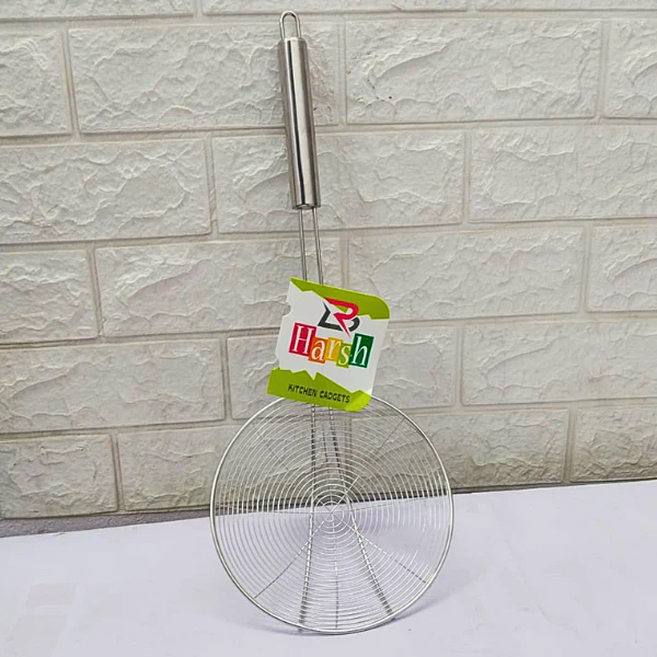 AM5340 Stainless Steel Deep Fryer Strainer Jhara- 18cm - Image 4