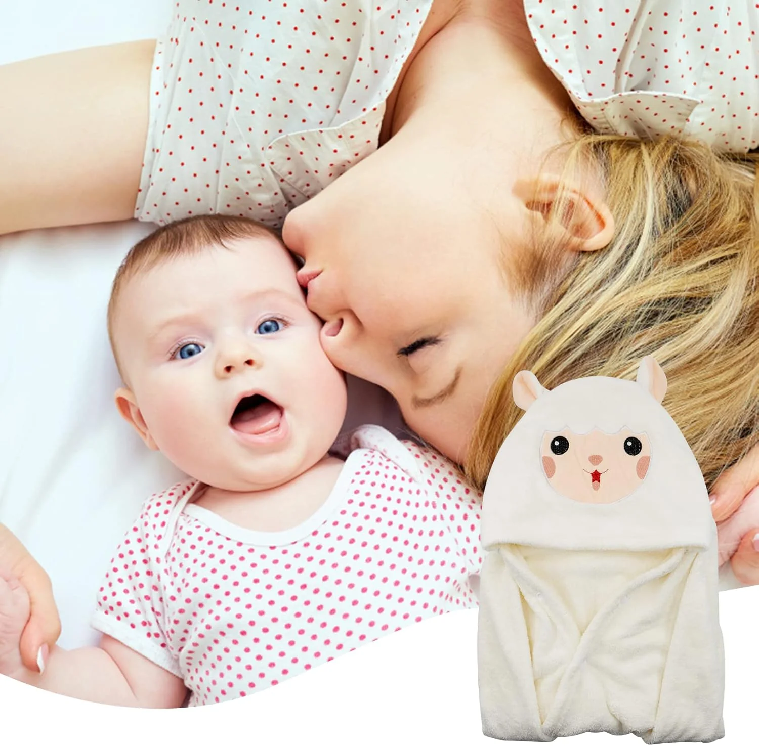 AM5245 Cute Animal Face Hooded Soft Baby Towels: The Perfect Bath Time Companion - Image 4