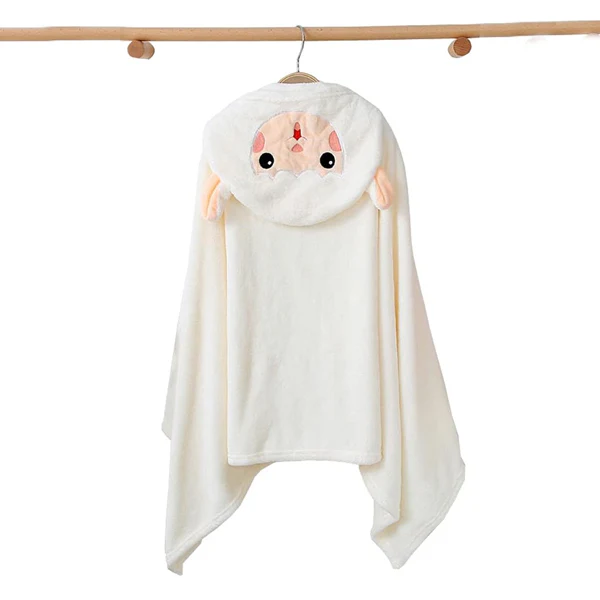 AM5245 Cute Animal Face Hooded Soft Baby Towels: The Perfect Bath Time Companion - Image 5