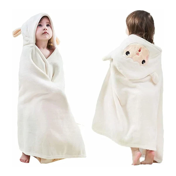 AM5245 Cute Animal Face Hooded Soft Baby Towels: The Perfect Bath Time Companion - Image 6
