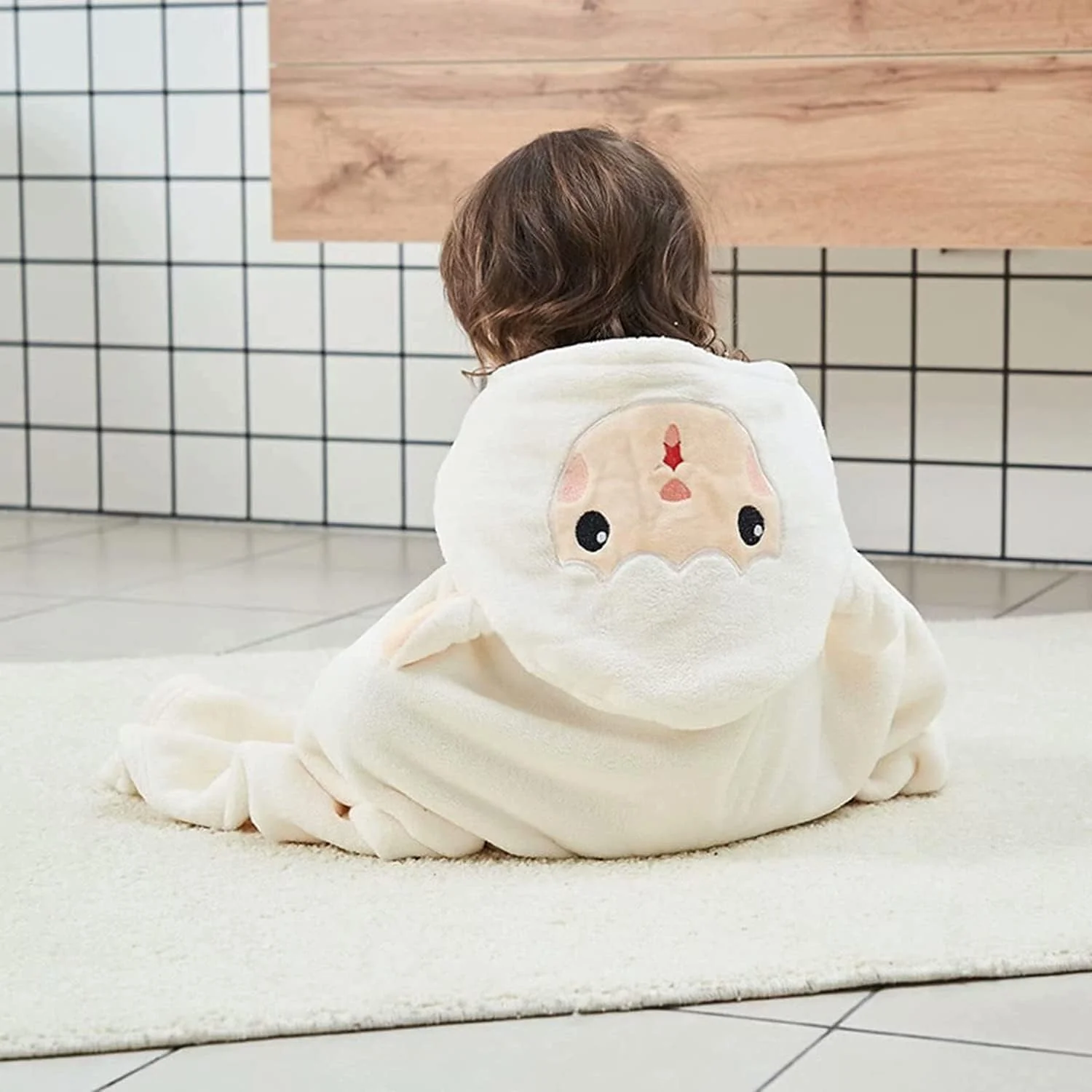 AM5245 Cute Animal Face Hooded Soft Baby Towels: The Perfect Bath Time Companion - Image 7
