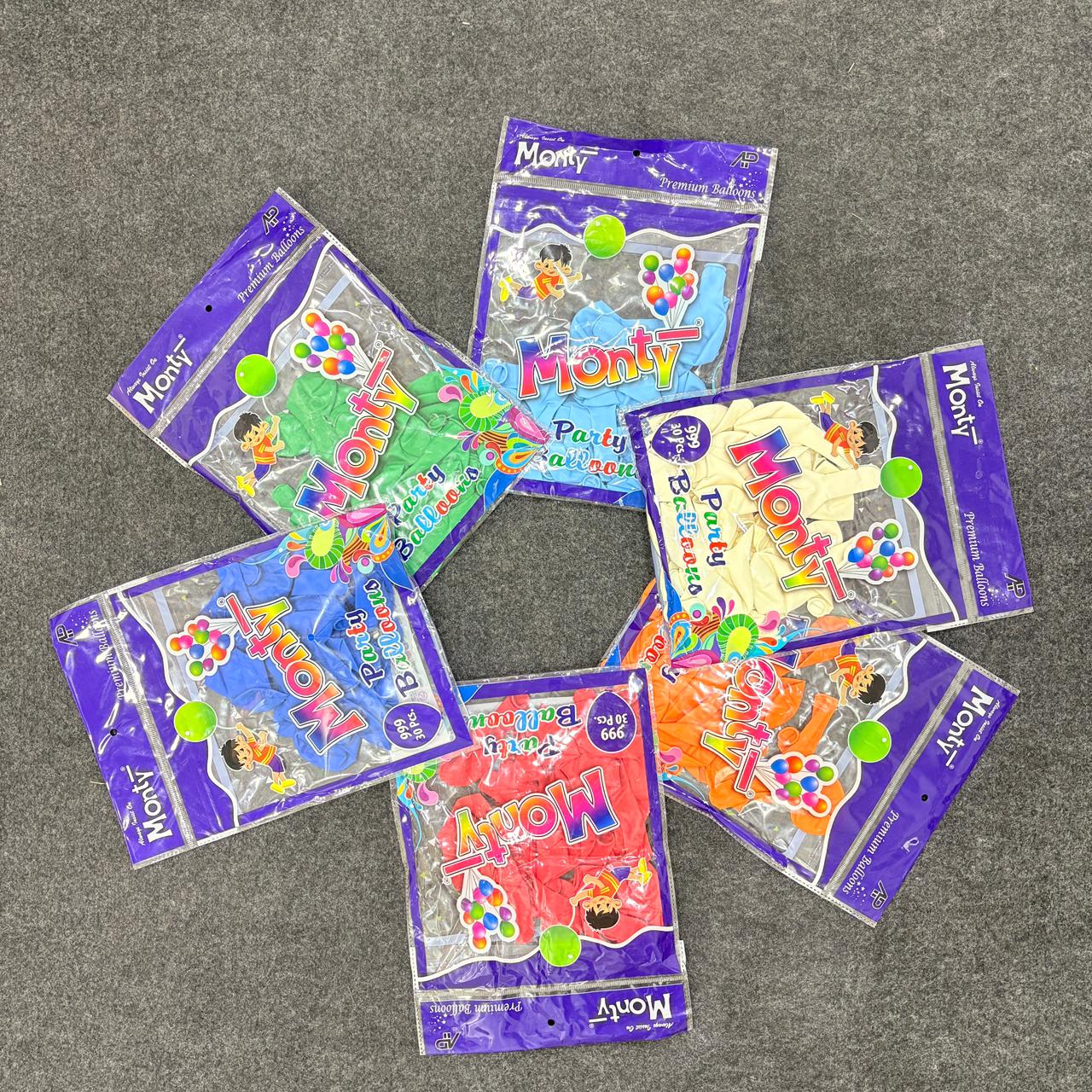 AM5272 Multi-Colour Monty Party Balloons (Set Of 30 Pcs) - Image 5