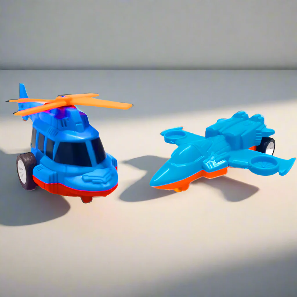 AM5274 Majestic Machines Mini Jet & Helicopter Toy Set (Pack of 2 Pcs) - Image 2
