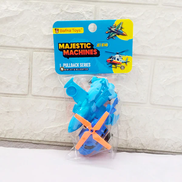 AM5274 Majestic Machines Mini Jet & Helicopter Toy Set (Pack of 2 Pcs) - Image 8
