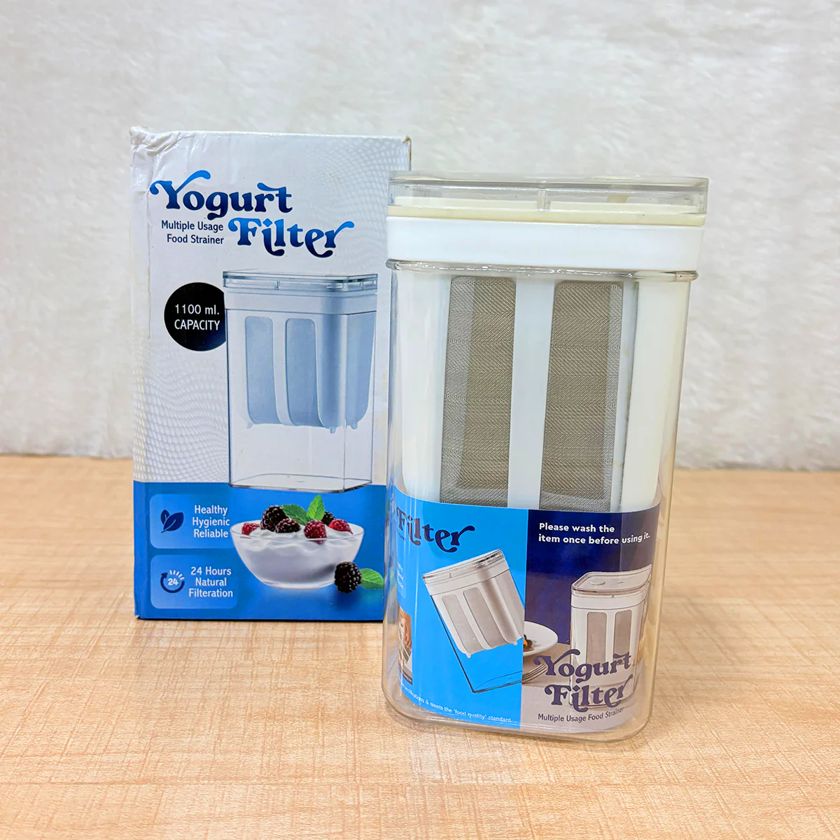 AM5278 Yogurt & Curd Maker - Fine Mesh Strainer with Lid - Image 10