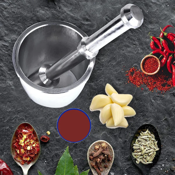 AM5343 Tizer Mortar and Pestle Set for Kitchen Set of 1 Medium - Image 5
