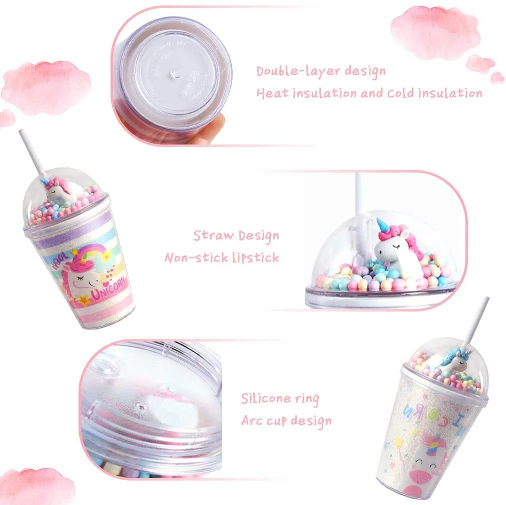AM5348 3D Look Tumbler Cups with Lid Multi-Color 1pc - 21 cm - Image 3