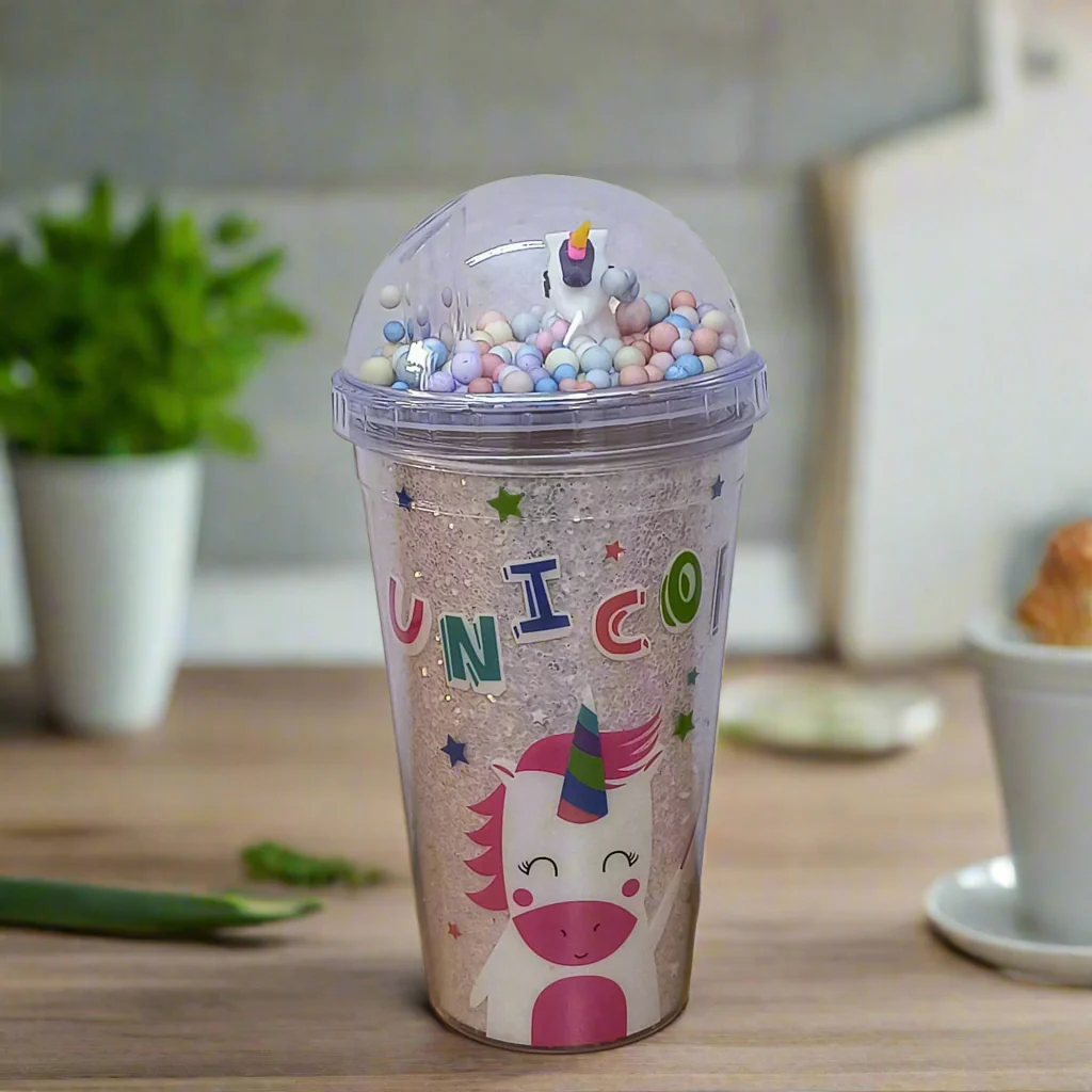 AM5348 3D Look Tumbler Cups with Lid Multi-Color 1pc - 21 cm - Image 8
