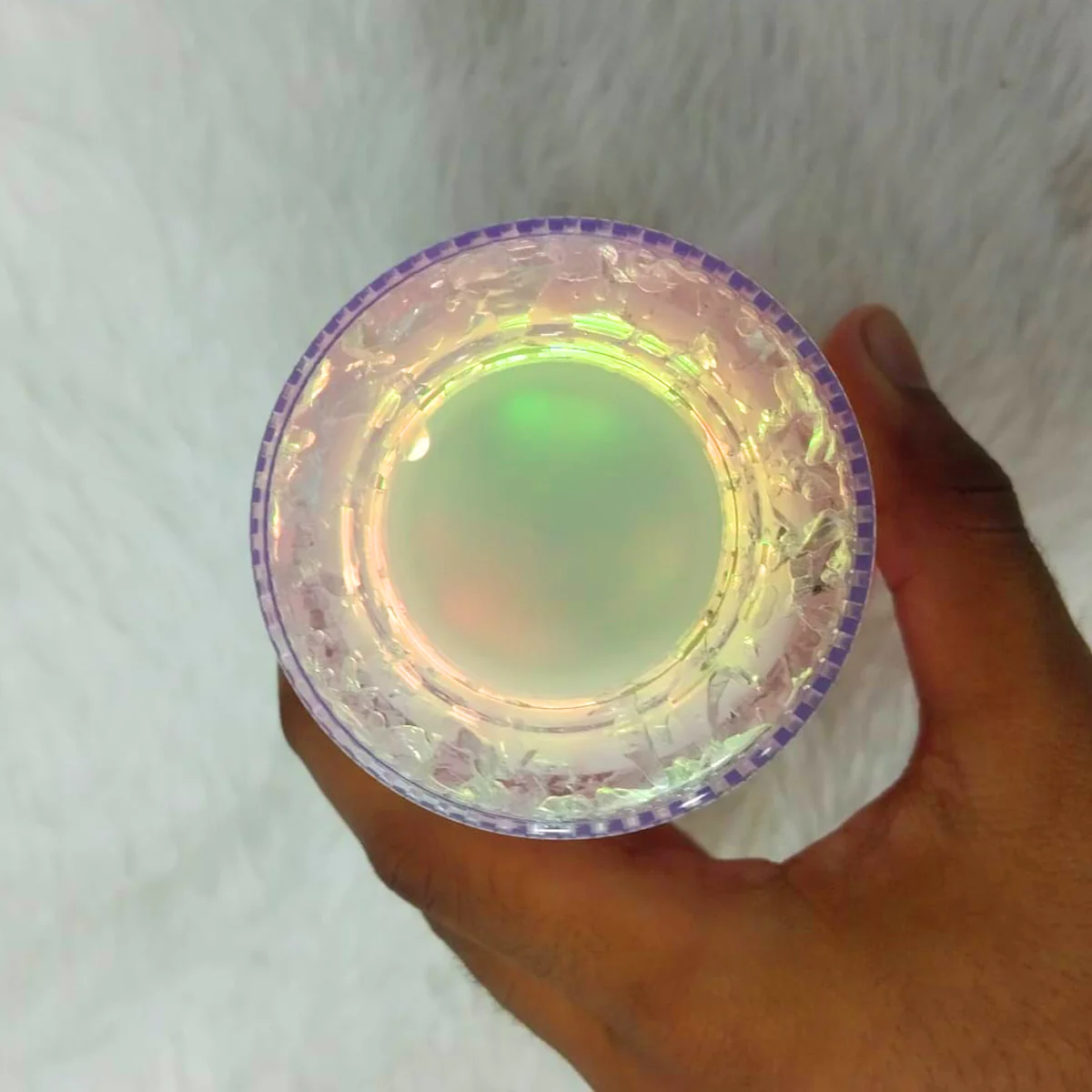 AM5349 3D Look Tumbler Cups with Lid and Light Multi-Color 1pc -22cm - Image 4