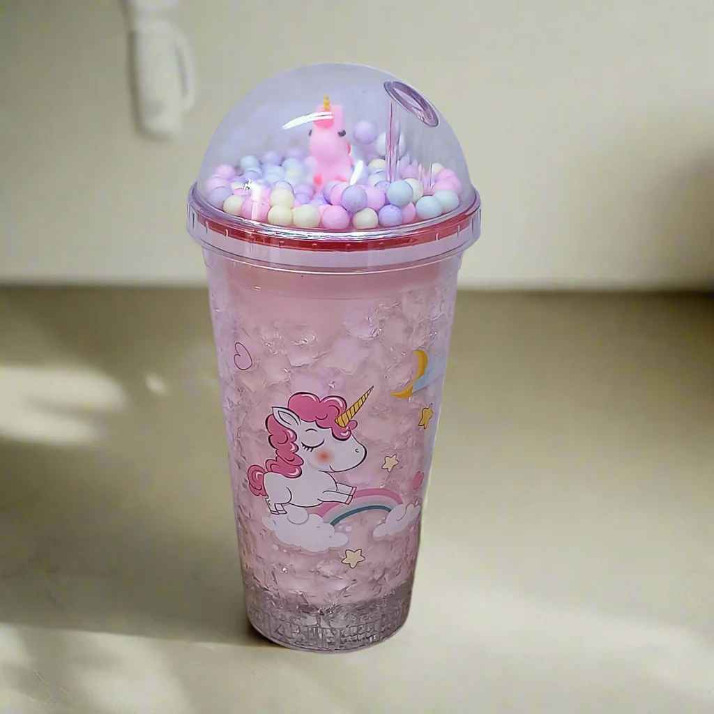 AM5349 3D Look Tumbler Cups with Lid and Light Multi-Color 1pc -22cm - Image 7