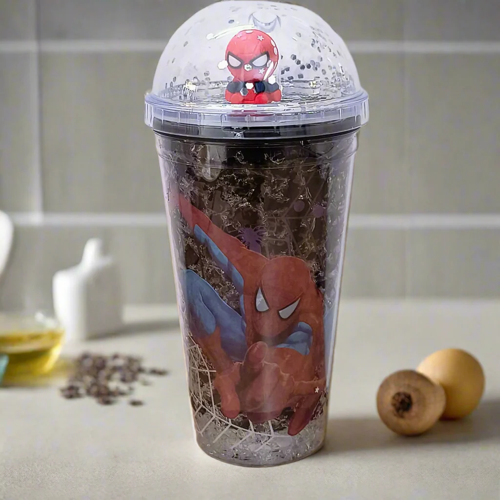 AM5349 3D Look Tumbler Cups with Lid and Light Multi-Color 1pc -22cm - Image 8