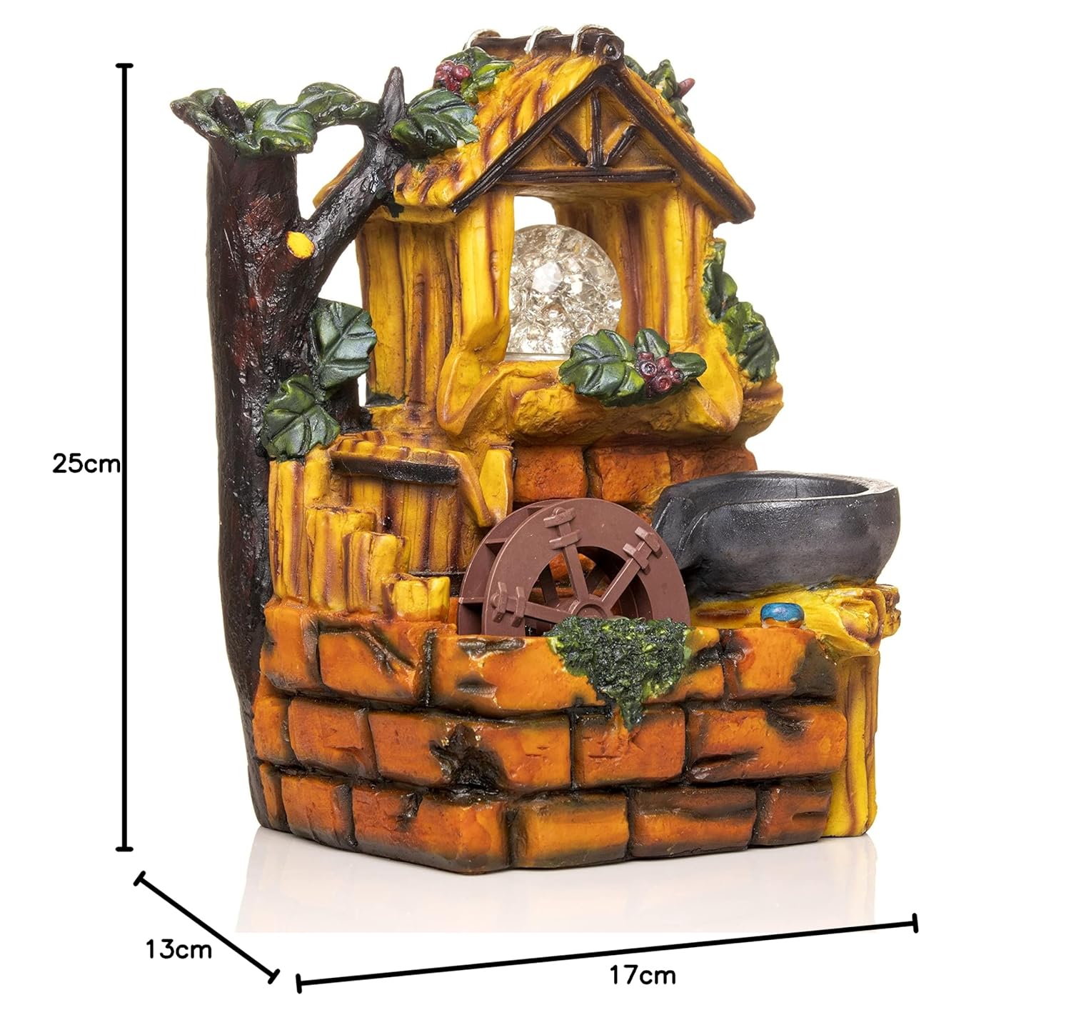 AM5350 Indoor Outdoor Water Fall Fountain with LED Lights Multidesign 1pc - Image 10