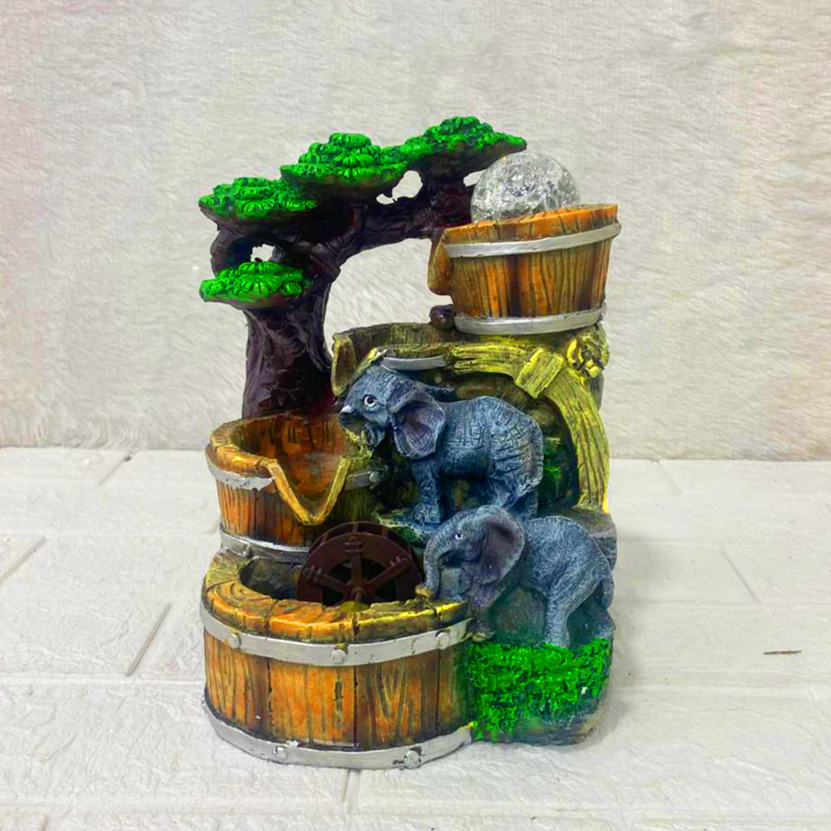 AM5350 Indoor Outdoor Water Fall Fountain with LED Lights Multidesign 1pc - Image 3