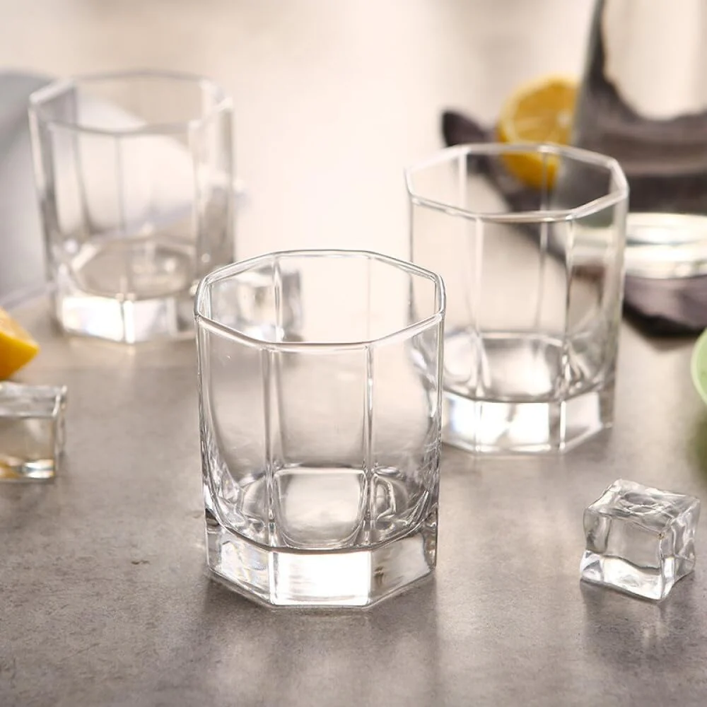 AM5372 Deli Glass Press Tumbler Set of 6 Transparent, 190ml - Image 9