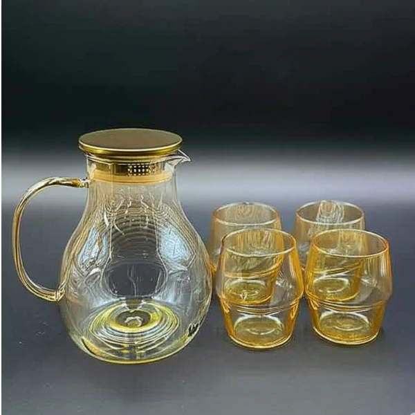 AM5394 Shine Max Steel Lid Water Jug With Glass 6pc Jug 1800ml , Glass 350ml - Image 2
