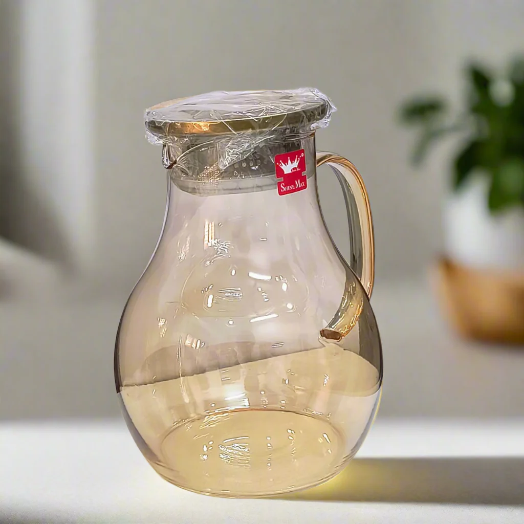 AM5394 Shine Max Steel Lid Water Jug With Glass 6pc Jug 1800ml , Glass 350ml - Image 5