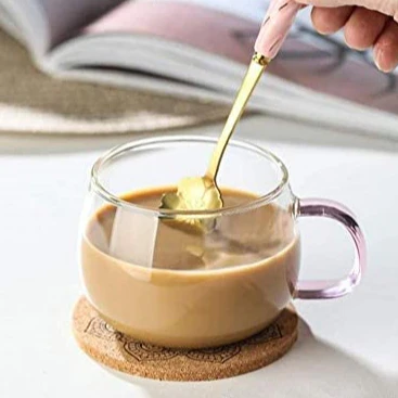 AM5375 Shine Max Transparent Glass Tea - Coffee Mug (Set Of 2 Pcs) - Image 2