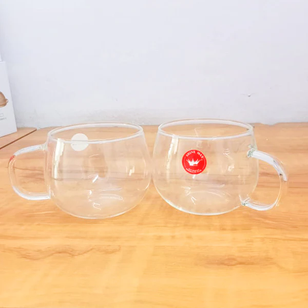 AM5375 Shine Max Transparent Glass Tea - Coffee Mug (Set Of 2 Pcs) - Image 5