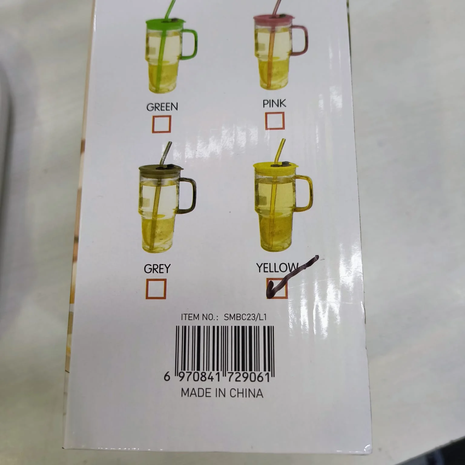 AM5383 Glass Mug Sipper Tumbler with Lid and Silicon Straw 900ml - 1 Pc - Image 6